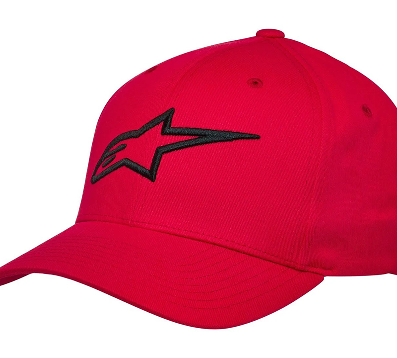Alpinestars Base Cap Ageless Curve Rot Schwarz