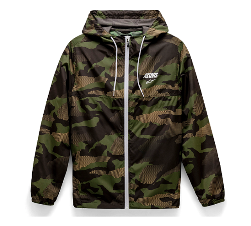 Alpinestars Freizeit Windjacke Cruiser Camoflage Grün Braun