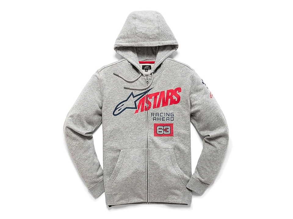 Alpinestars Hoodie Linear Grau Schwarz hover