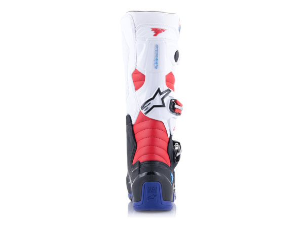 Stiefel Tech7 Alpinestars Weiß Blau Neon Rot – Bild 5