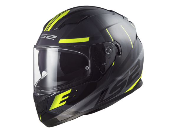 LS2 Helm FF320 STREAM EVO SHADOW MATT SCHWARZ GELB