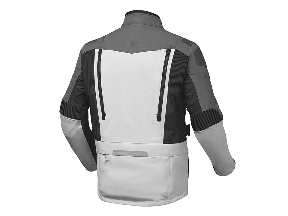 Modeka Textiljacke Aeris II Hellgrau Schwarz – Bild 2