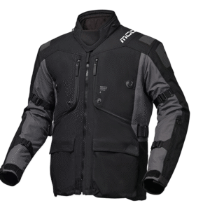 Modeka Textiljacke Aeris II Schwarz Dunkelgrau