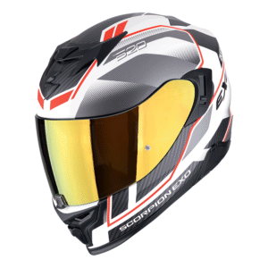 Scorpion EXO-520 EVO AIR Lena Matt Weiß Silber Rot