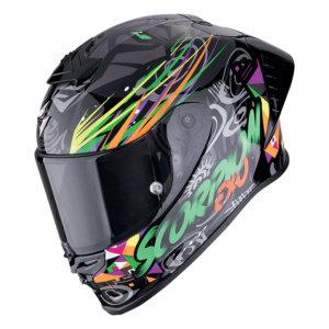 Scorpion Helm EXO-R1 EVO II Air Savage Schwarz Grün Orange