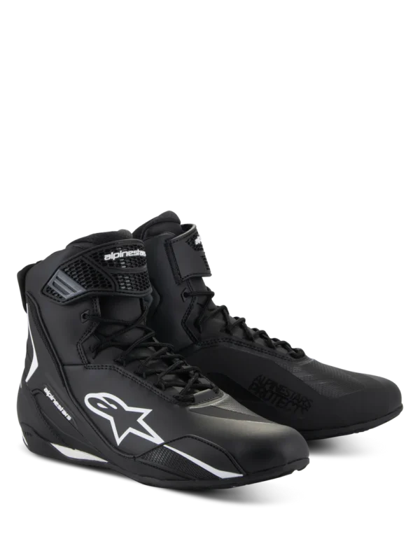 Alpinestars Motorrad Schuh Faster-4  Schwarz Weiß