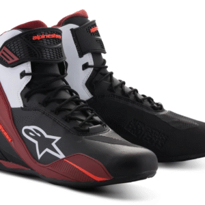 Alpinestars Motorrad Schuh Faster-4 Schwarz Rot Weiß