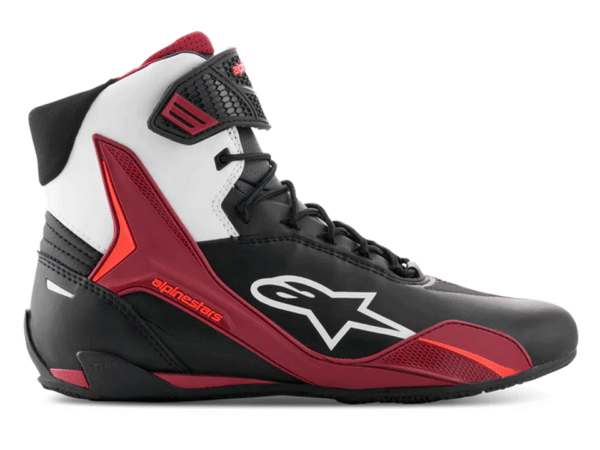 Alpinestars Motorrad Schuh Faster-4 Schwarz Rot Weiß – Bild 3