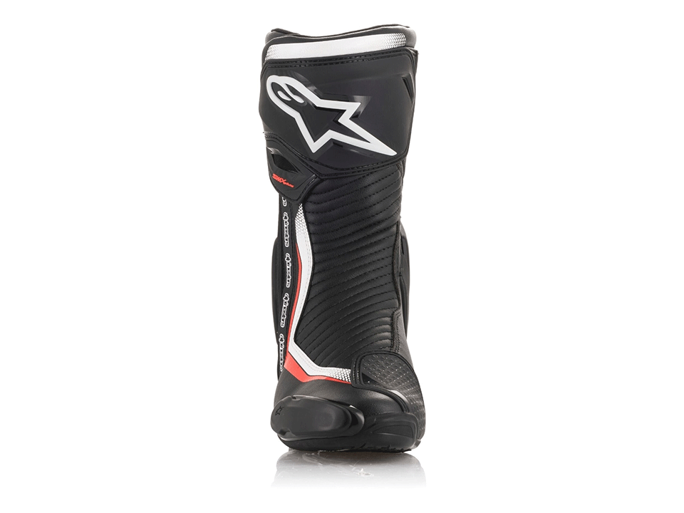 Alpinestars Stiefel SMX PLUS V2 Schwarz Weiß Fluo Rot – Bild 4