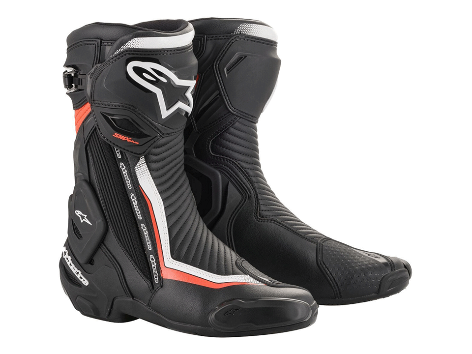 Alpinestars Stiefel SMX PLUS V2 Schwarz Weiß Fluo Rot