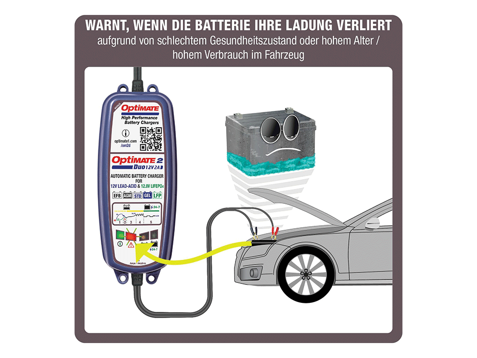 Batterie Ladegerät Optimate 2 Duo hover