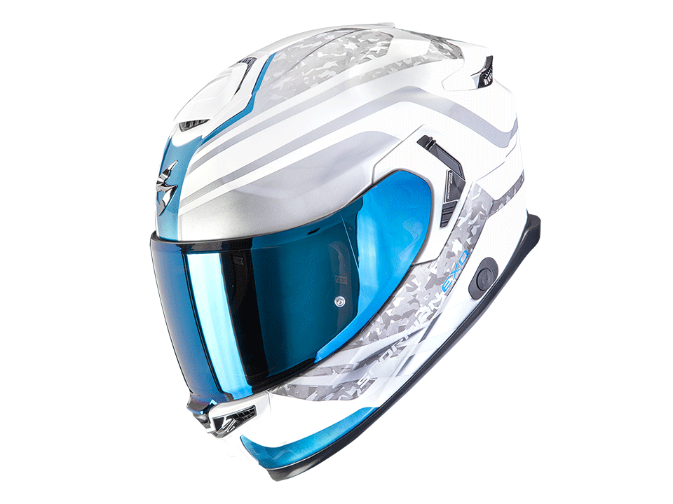 Scorpion Helm EXO-GT SP AIR Arten Weiß BLau