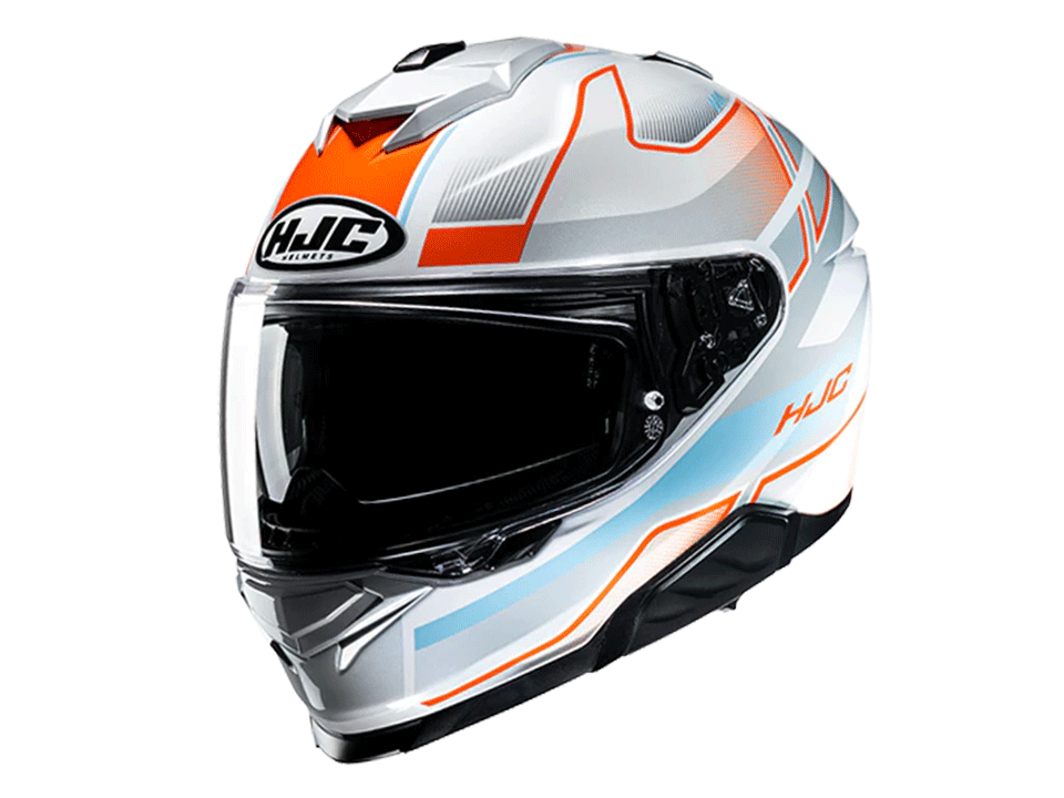 HJC Integralhelm i71 IORIX MC27 Weiß Orange