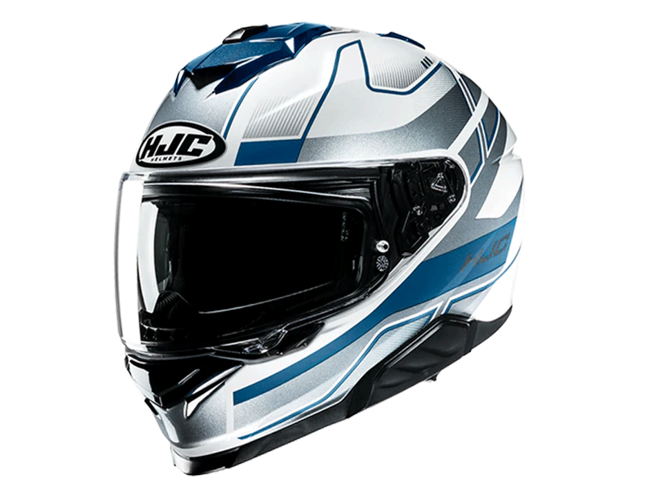 HJC Integralhelm i71 IORIX MC2 Weiß Blau