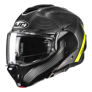 HJC Carbon Klapp-Systemhelm F100 Carbon STAN Schwarz Gelb