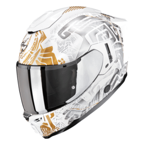 Scorpion Integralhelm EXO-1500 Air Apus Pearl Weiß Gold