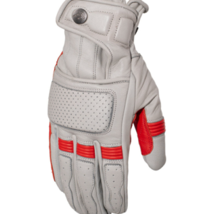 Rusty Stitches Motorrad Handschuhe Calvin Grau Rot