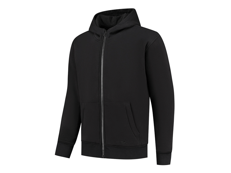 Rusty Stitches Peter Motorrad Zip Hoodie Schwarz