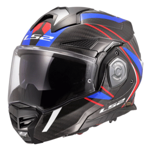 LS2 Helm FF901 Advant X Carbon Future II Schwarz Blau Rot