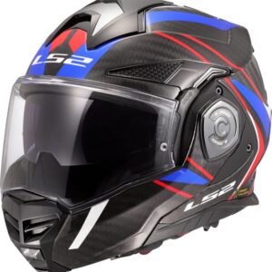 LS2 Helm FF901 Advant X Carbon Future II Schwarz Blau Rot