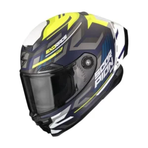 Scorpion Integralhelm EXO-RACE AIR Kobra Blau Neon Gelb