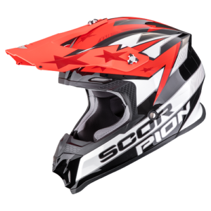 Scorpion Crosshelm VX 16 EVO AIR Patriot Rot Weiß