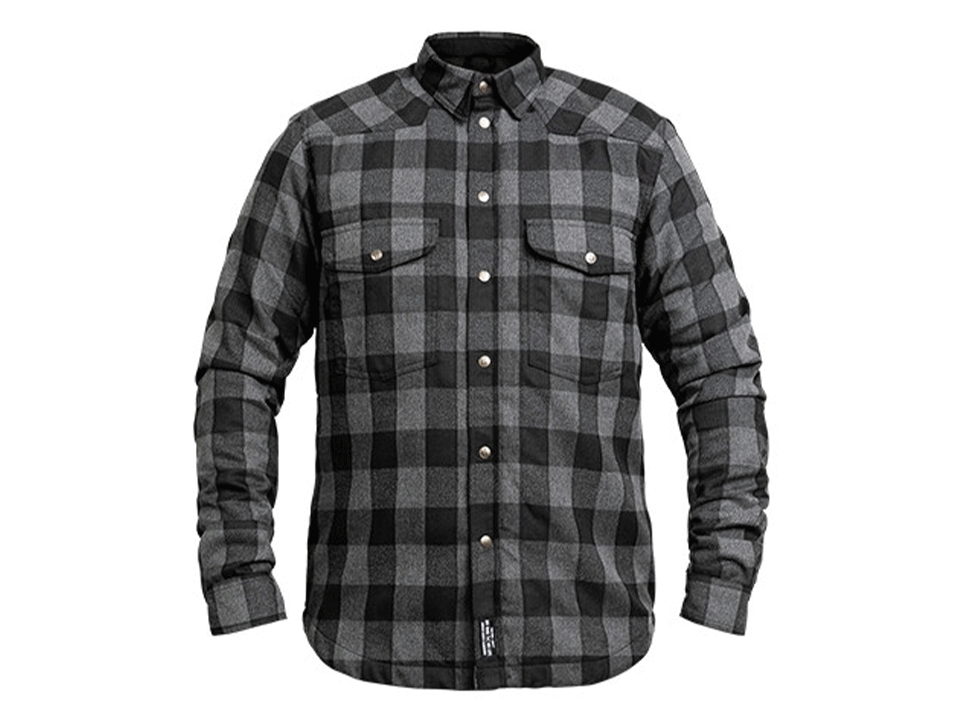 John Doe Motoshirt Grau Schwarz